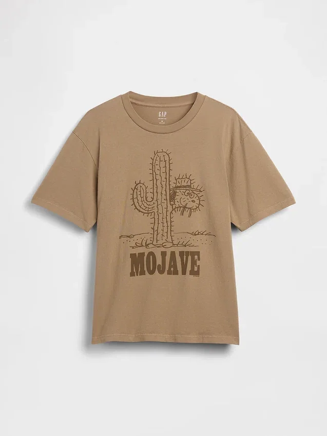 Snoopy Mojave T-skjorte med grafisk trykk i avslappet passform