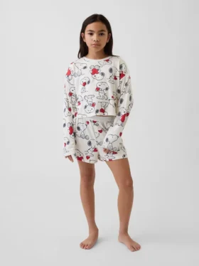 Snoopy-pyjamasett for barn med resirkulerte Shorts