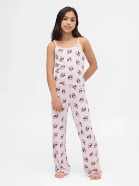 Snoopy-pyjamasett med gjenvunnet tank-top for barn