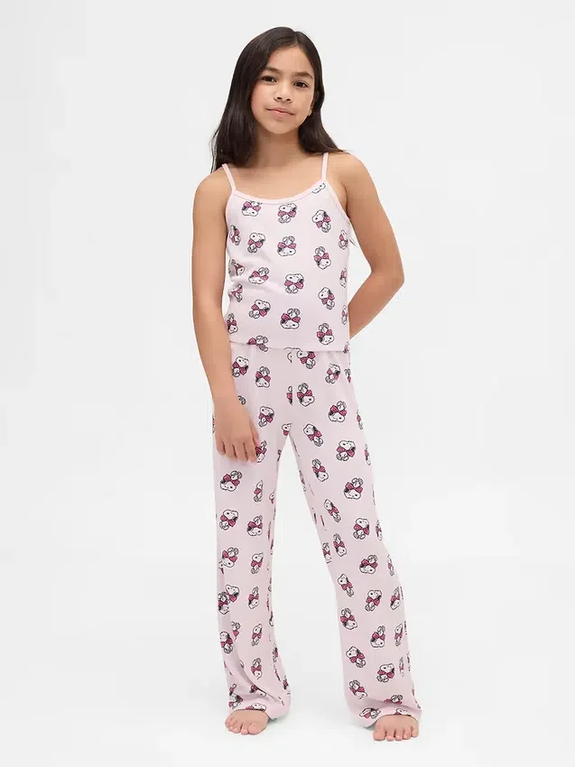 Snoopy-pyjamasett med gjenvunnet tank-top for barn