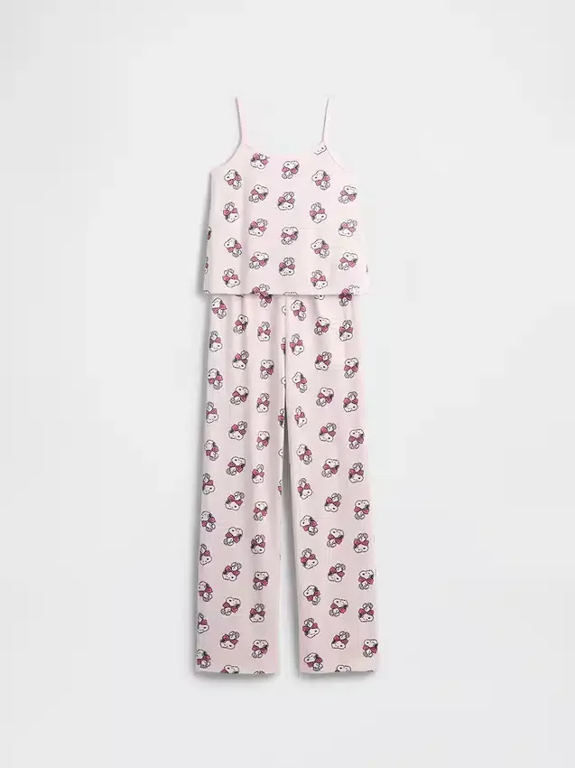 Snoopy-pyjamasett med gjenvunnet tank-top for barn