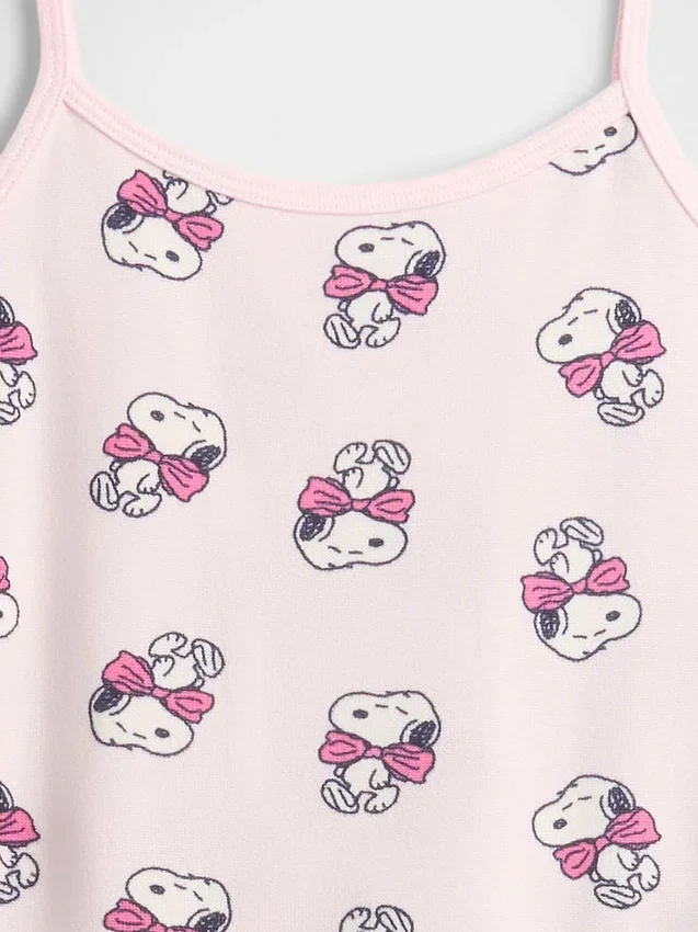 Snoopy-pyjamasett med gjenvunnet tank-top for barn