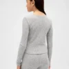 Softspun ribbet topp med rynker for barn