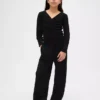 Softspun ribbet topp med rynker for barn