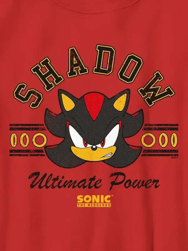 Sonic the Hedgehog-T-skjorte med skyggeeffekt for barn