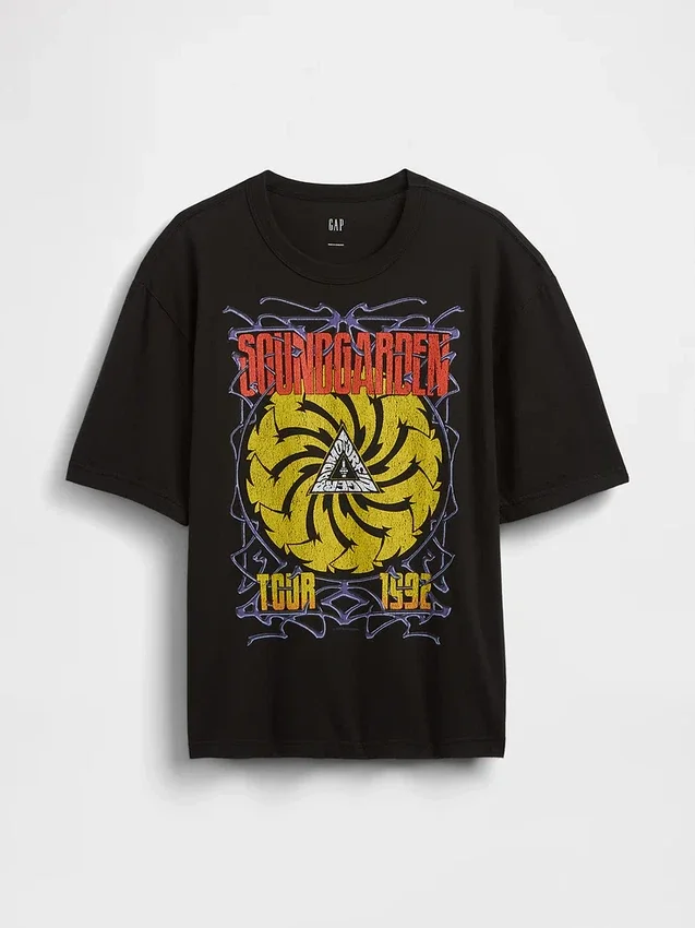Soundgarden grafisk T-skjorte i tykk bomullsjersey med kort passform