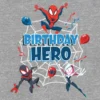 Spiderman-grafisk T-skjorte med «Birthday Hero»-motiv for småbarn