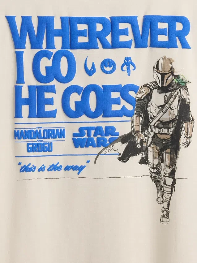 Star Wars-t-skjorte med grafisk trykk i avslappet passform for barn