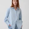 Stor denimskjorte