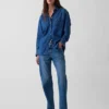 Stor denimskjorte