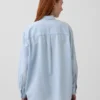 Stor denimskjorte