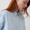 Stor denimskjorte