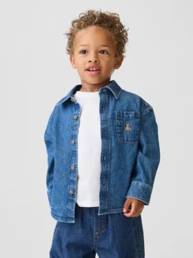 Stor denimskjorte for Baby og Småbarn