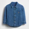 Stor denimskjorte for Baby og Småbarn