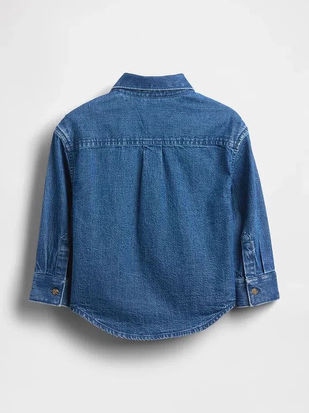 Stor denimskjorte for Baby og Småbarn