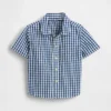 Stor skjorte i gingham-denim for Baby og Småbarn