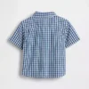 Stor skjorte i gingham-denim for Baby og Småbarn