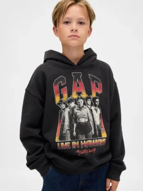 Stranger Things barne-hoodie i Vintagesoft med grafisk trykk