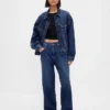 Stranger Things ekstra baggy Jeans for voksne med flanellfôr