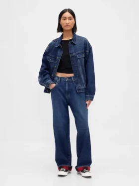 Stranger Things ekstra baggy Jeans for voksne med flanellfôr