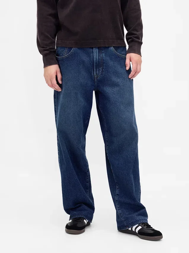 Stranger Things ekstra baggy Jeans for voksne med flanellfôr