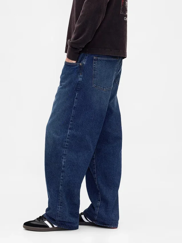 Stranger Things ekstra baggy Jeans for voksne med flanellfôr