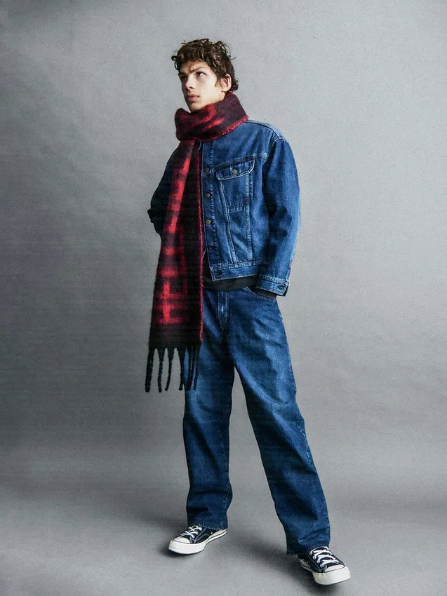 Stranger Things ekstra baggy Jeans for voksne med flanellfôr