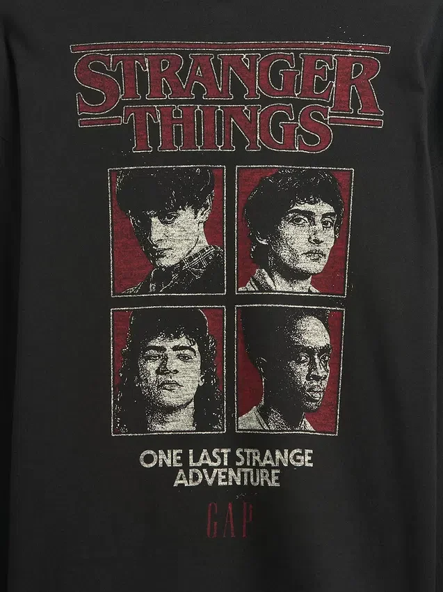 Stranger Things-grafisk T-skjorte for barn
