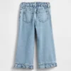 Stride-jeans med volangkant for Baby og Småbarn