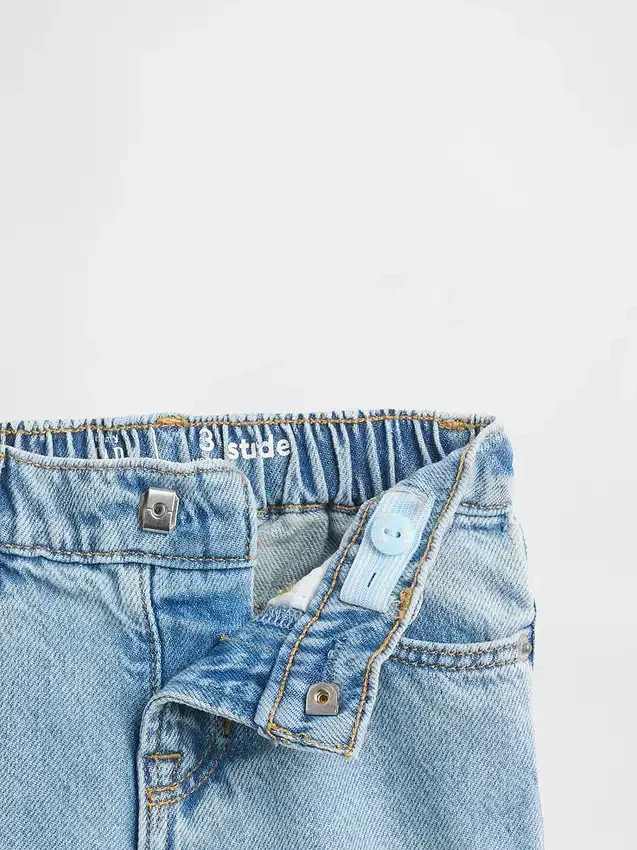 Stride-jeans med volangkant for Baby og Småbarn