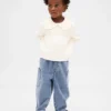 Strikkede barrel-jeans for Baby og Småbarn