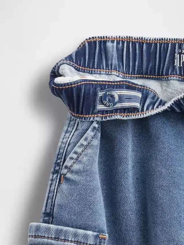 Strikkede barrel-jeans for Baby og Småbarn
