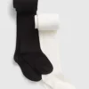 Strikkede basistights for barn (2-pakning)