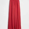 Strikkede bukser med vide ben