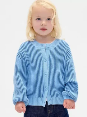 Strikkegenser med rund hals for Baby og Småbarn