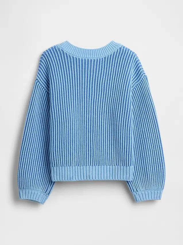 Strikkegenser med rund hals for Baby og Småbarn