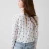 Strikket cardigan i pointelle-ribb til barn