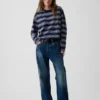 Strikket, oversized, kort T-skjorte