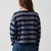 Strikket, oversized, kort T-skjorte