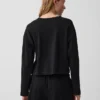 Strikket, oversized, kort T-skjorte