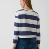Strikket, oversized, kort T-skjorte