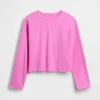 Strikket, oversized, kort T-skjorte