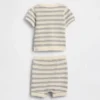 Stripet babygenser-sett