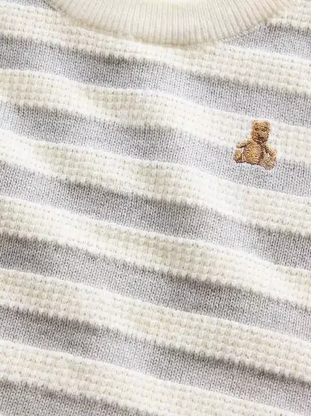 Stripet babygenser-sett