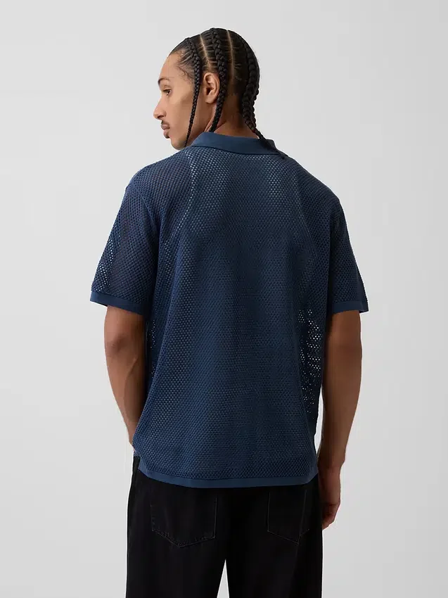 Stripet Camp-krage-genser