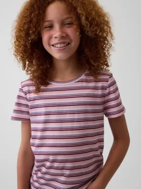 Stripet T-skjorte for barn