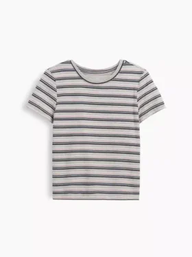 Stripet T-skjorte for barn