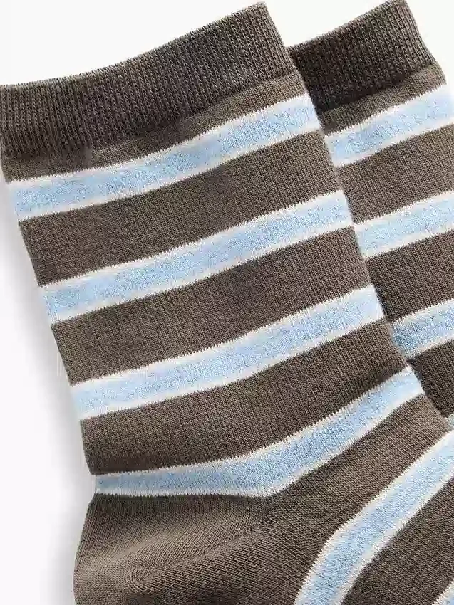 Stripete halvhøye sokker