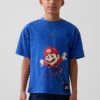 Super Mario-T-skjorte med grafisk trykk i avslappet passform for barn