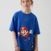 Super Mario-T-skjorte med grafisk trykk i avslappet passform for barn